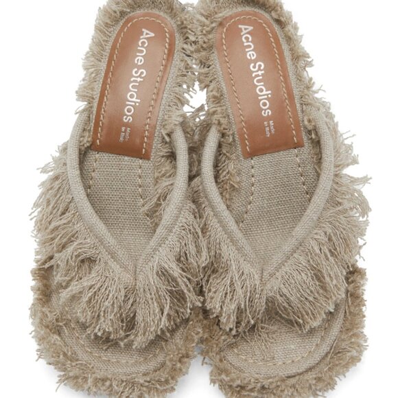 Acne Studios Fringe Heeled Sandal - Picture 1 of 12